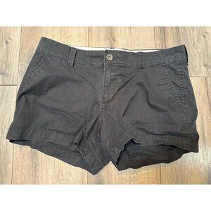 Old Navy Black Jack Womens Cotton/Spandex Shorts Size 4 Regular Fit Button Closu